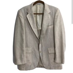 Vintage The Denuer blazer/jacket two button closure oatmeal